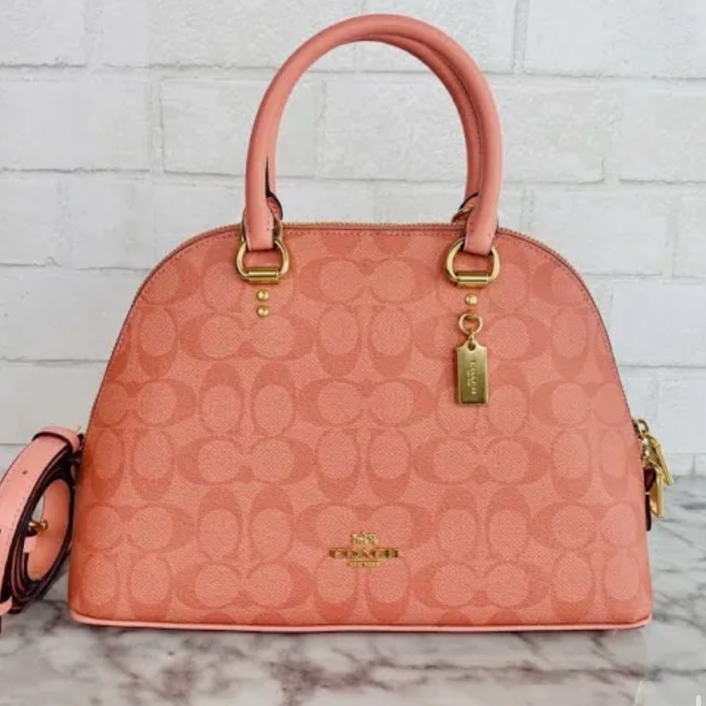 Coach Pink Signature Satchel